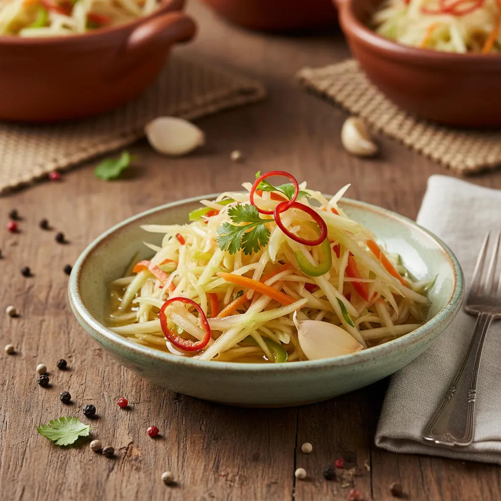 Atchara (Filipino Pickled Green Papaya)