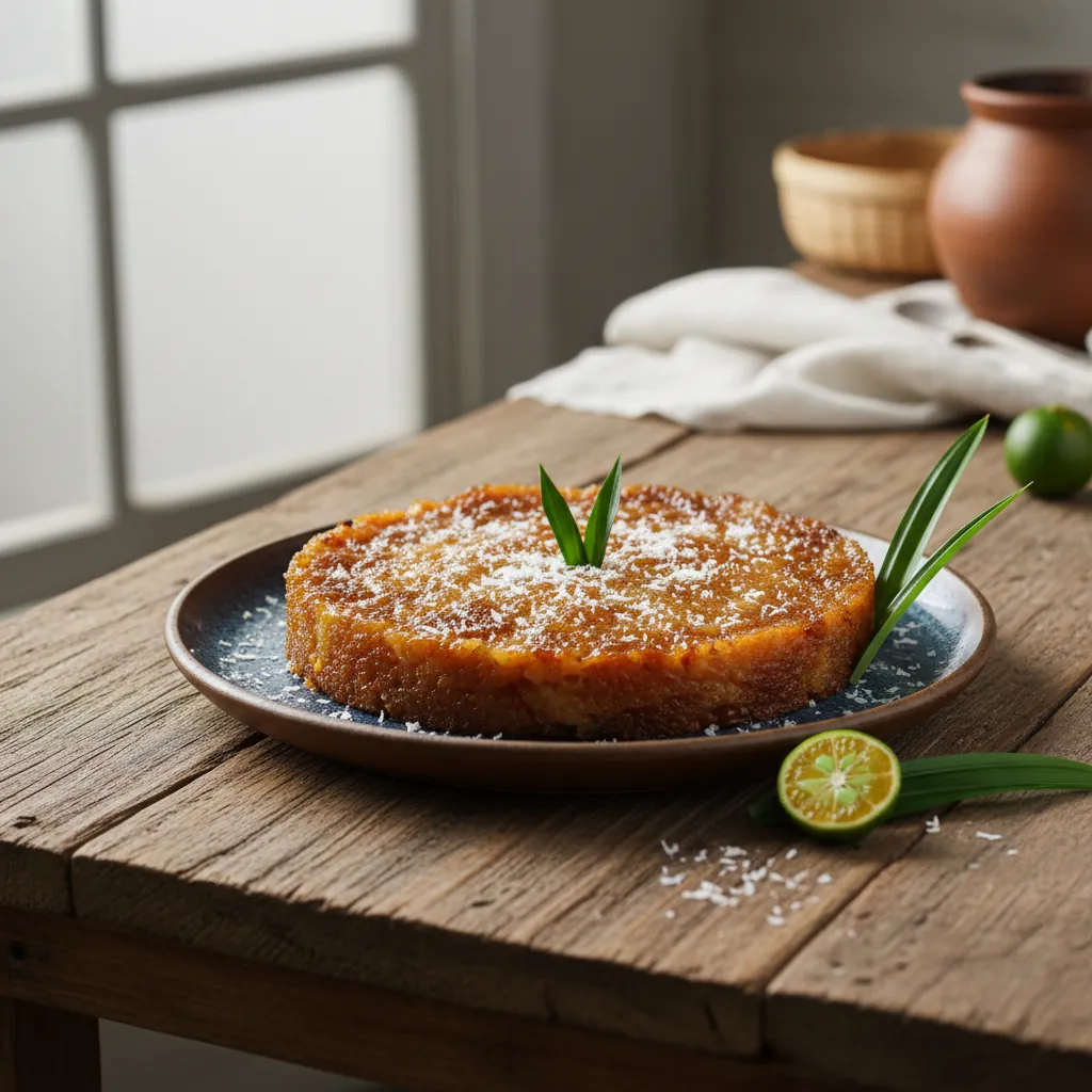 Bibingkang Malagkit (Filipino Sticky Rice Cake)
