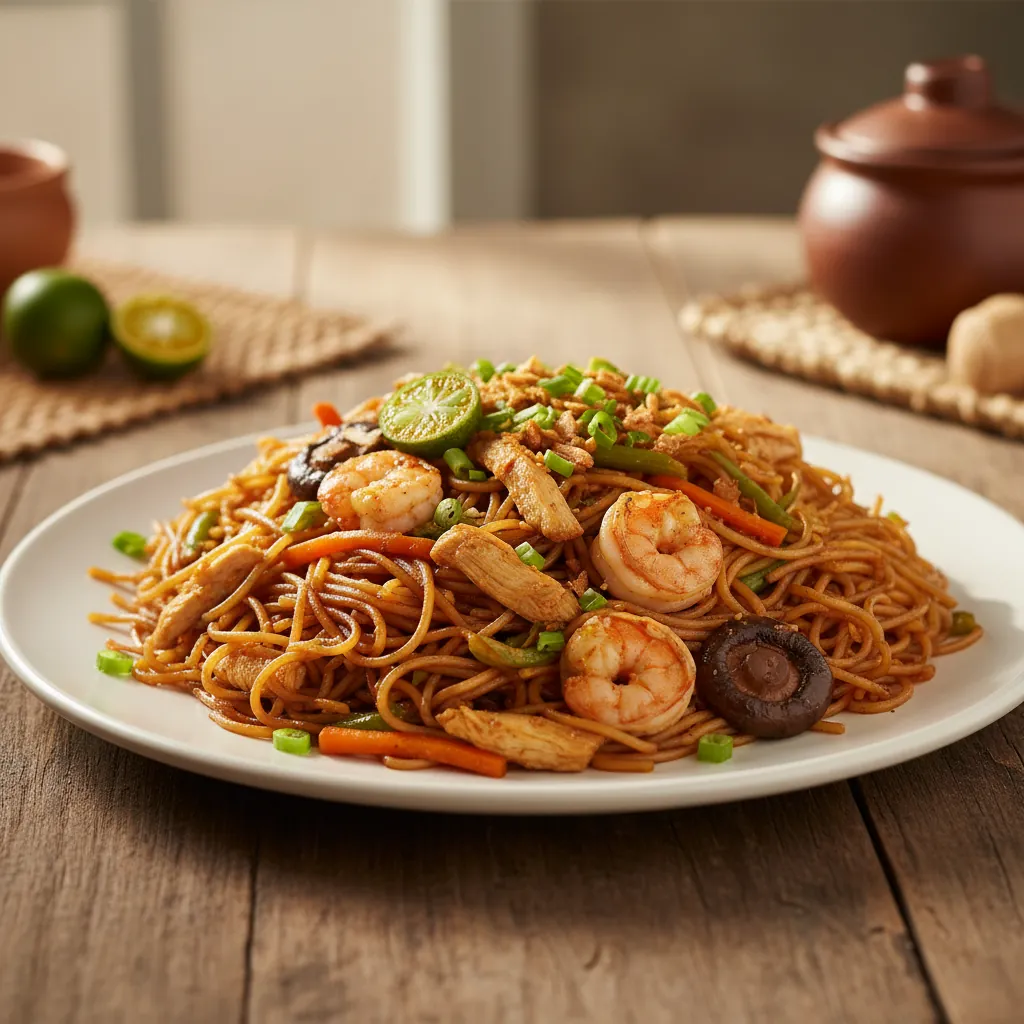 Pancit Bihon Guisado: Filipino Stir-Fried Rice Noodles