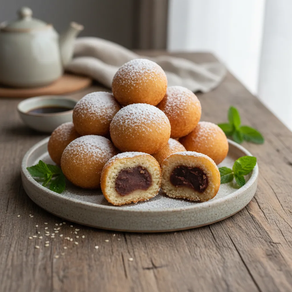 Buchi: Filipino Sesame Seed-Filled Rice Balls