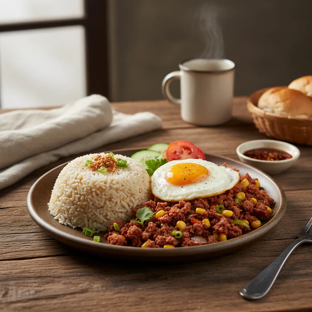 Cornsilog: A Classic Filipino Breakfast Dish