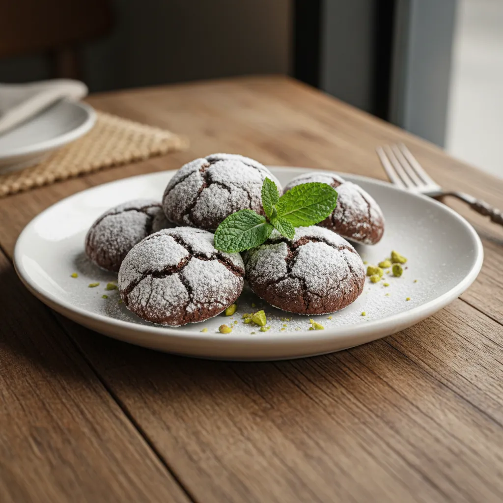 Filipino Chocolate Crinkles