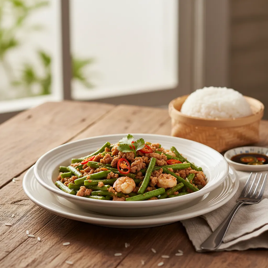 Ginisang Sitaw (Filipino Sautéed String Beans with Pork)