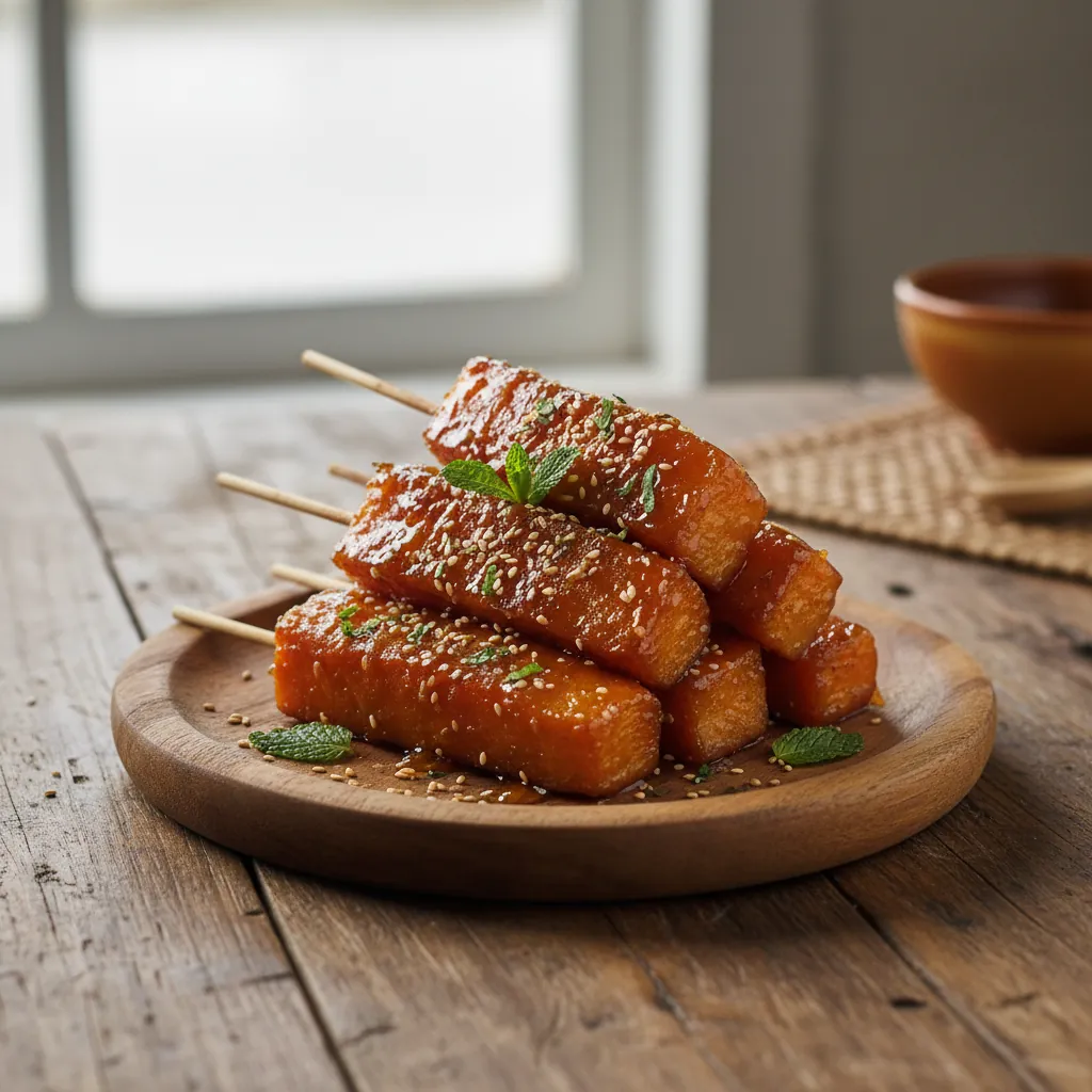 Kamote Cue: Filipino Caramelized Sweet Potato Skewers