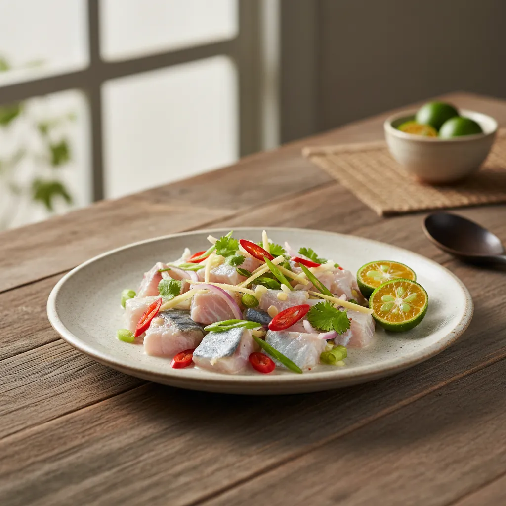 Kinilaw na Tanigue: A Filipino Ceviche Delight