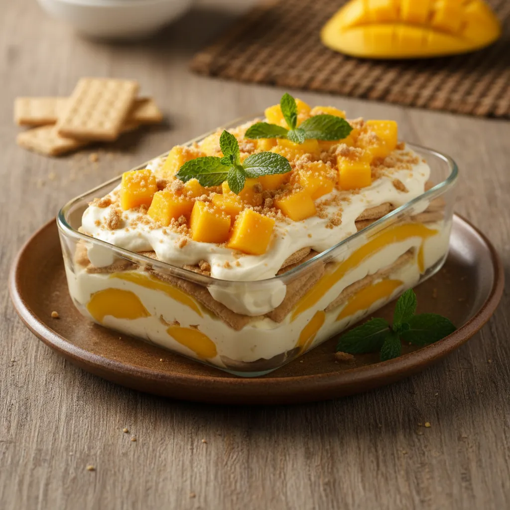 Mango Float: A Creamy Filipino No-Bake Dessert